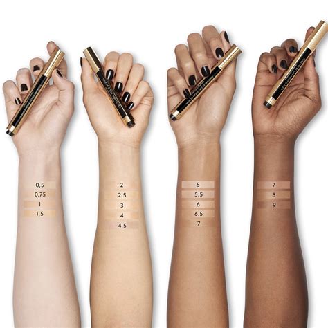 ysl touche eclat high cover concealer swatches|touche eclat concealer boots.